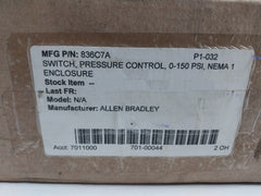 Allen-bradley 836-c7A Pressure Control Switch Ser A