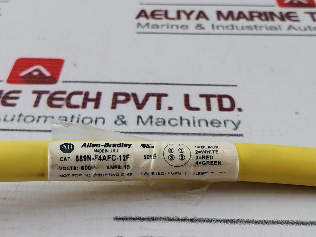 Allen-bradley 889N-f4Afc-12F 4 Pin Mini Straight 600V