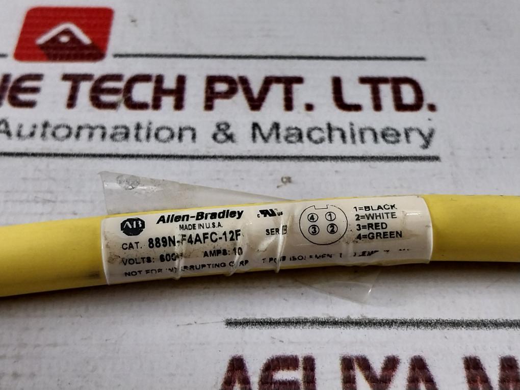 Allen-bradley 889N-f4Afc-12F 4 Pin Mini Straight 600V