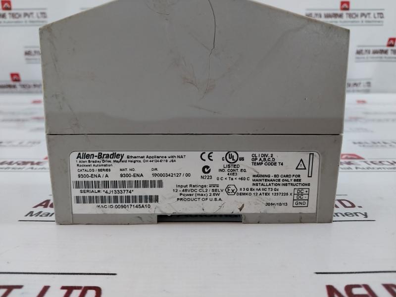 Allen-bradley 9300-ena Network Address Translation Device 12-48vdc 2.6w