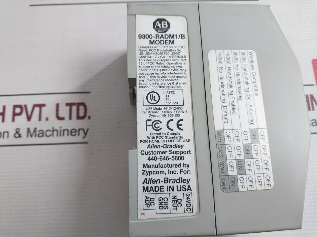 Allen-bradley 9300-radm1/B Remote Access Dial-in Modem 2G1138802