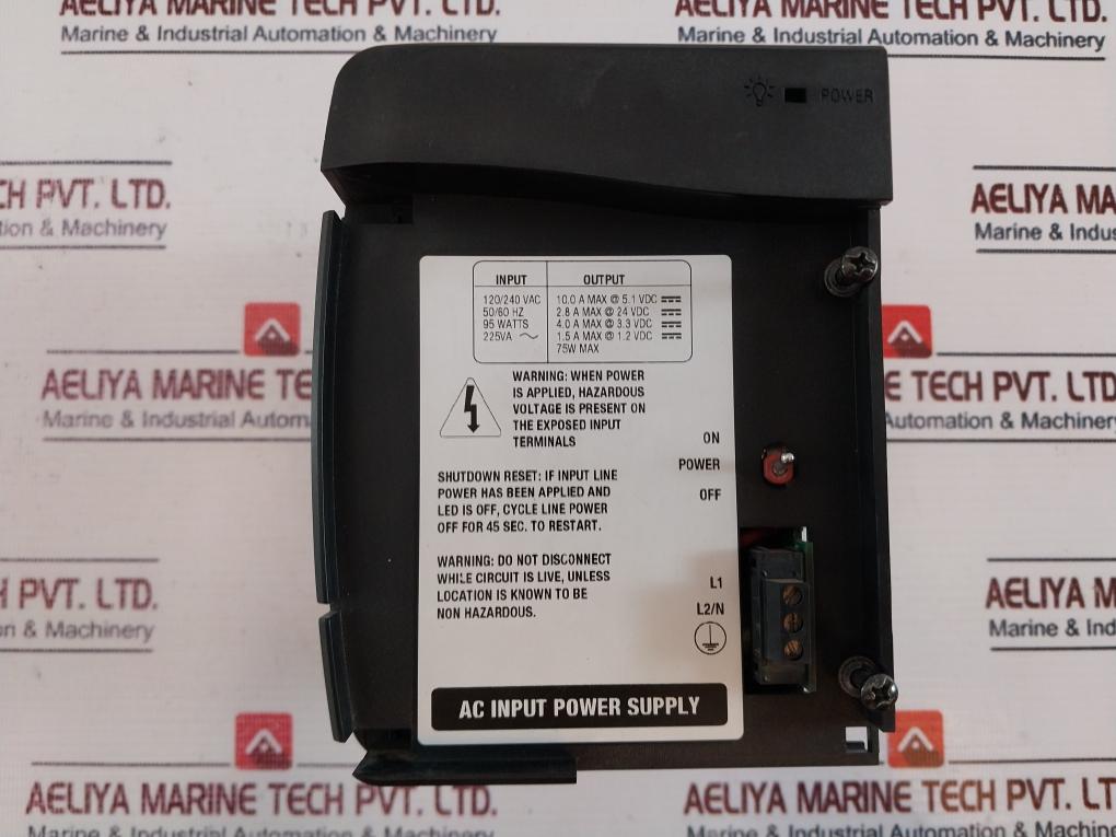 Allen-bradley Control Logix 1756-pb72 Power Supply Series: B 97060675 C01