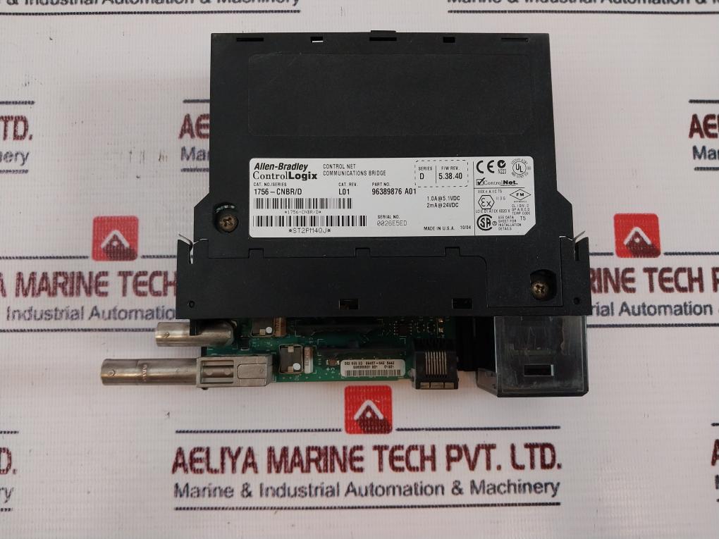 Allen-bradley Control Net 1756-cnbr Controllogix Comm Bridge Module 96389876 A01