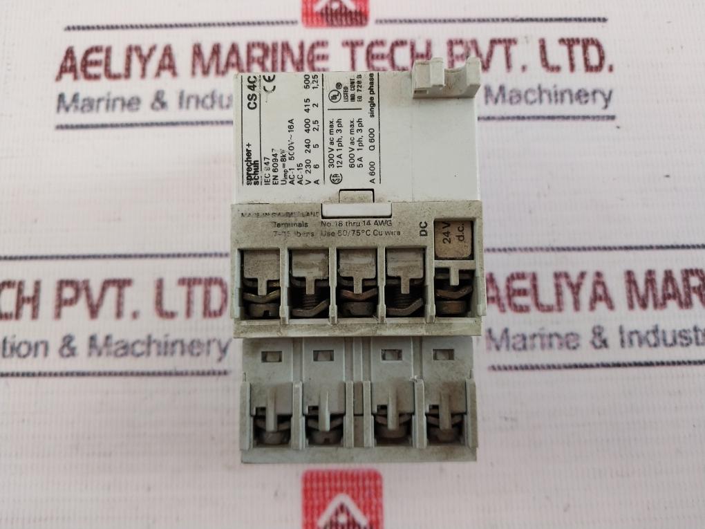 Allen-bradley Cs 4C Control Relay W/ 195-ma13 Contact Block Ser A