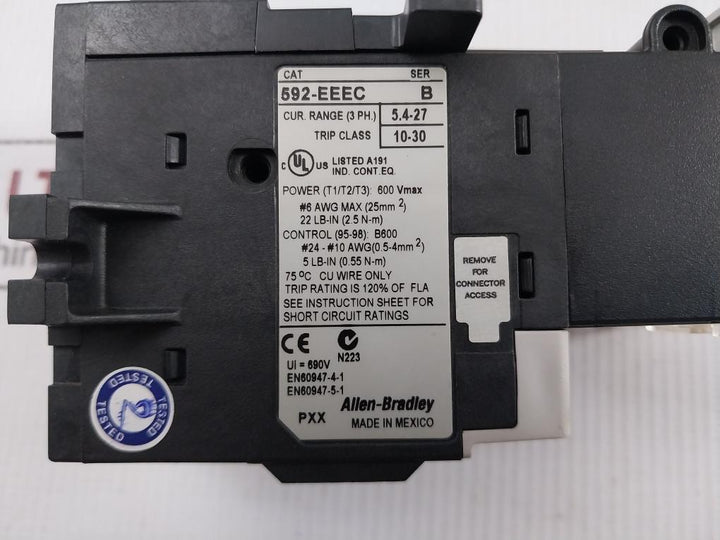 Allen-bradley E1 Plus 600Vmax Solid-state Overload Relay 592-eeec