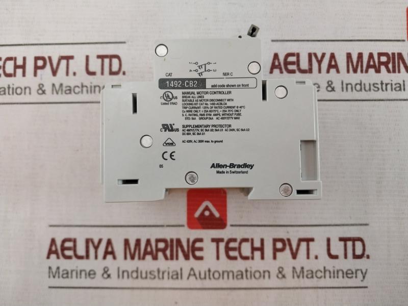 Allen-bradley G020 Circuit Breaker 1492-acb Ser:B Ac420V, Ac300V 25A