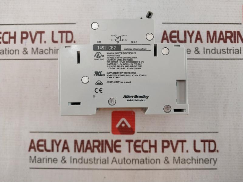 Allen-bradley G250 Circuit Breaker 1492-acb Ser:B 6A 277Vac 25A Ac420V, Ac300V