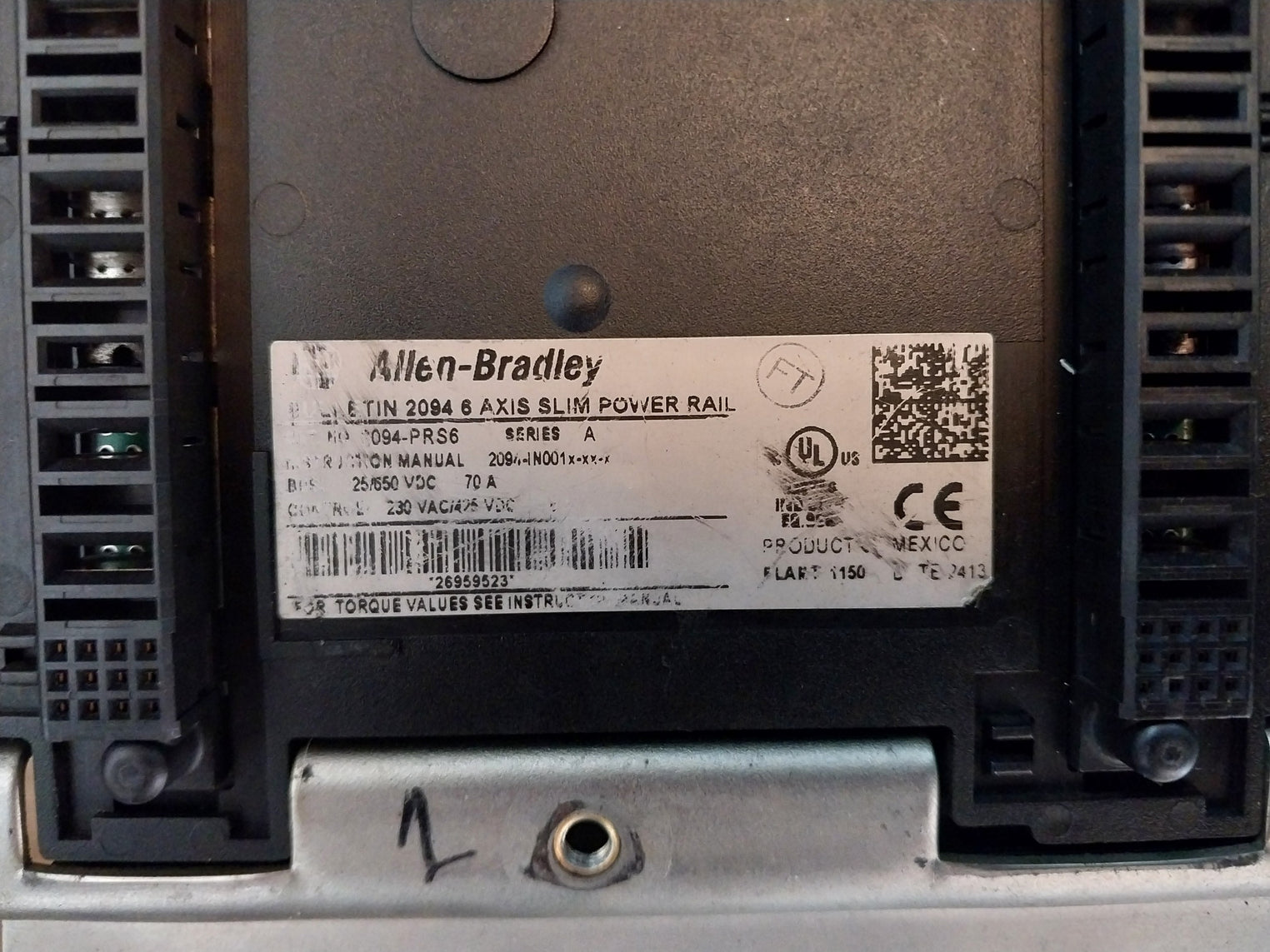 Allen-bradley Kinetix 6500 2094-bc02-m02-m Ser A Modular Multi-axis Servo Drive