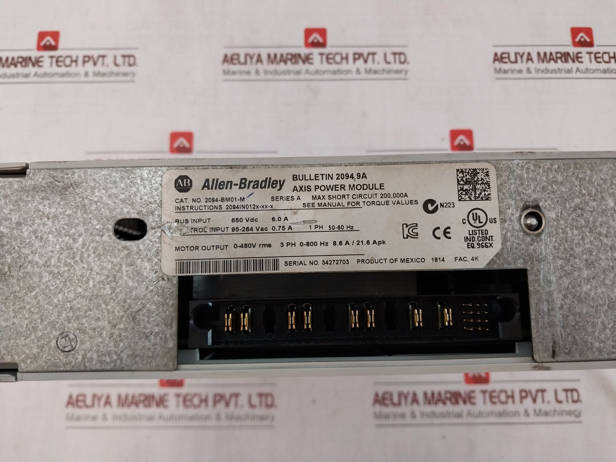 Allen-bradley Kinetix 6500 2094-bc02-m02-m Ser A Modular Multi-axis Servo Drive