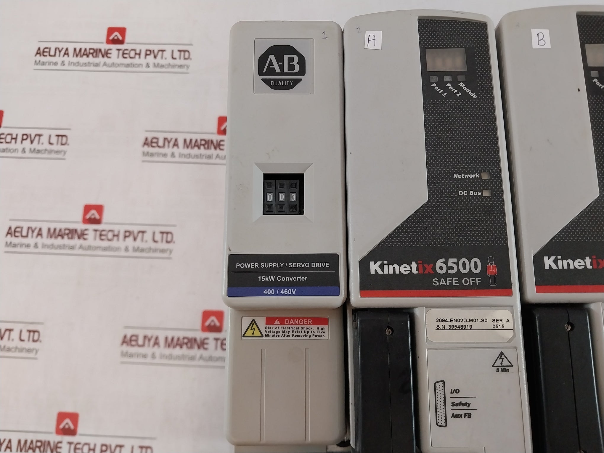 Allen-bradley Kinetix 6500 2094-bc02-m02-m Ser A Modular Multi-axis Servo Drive