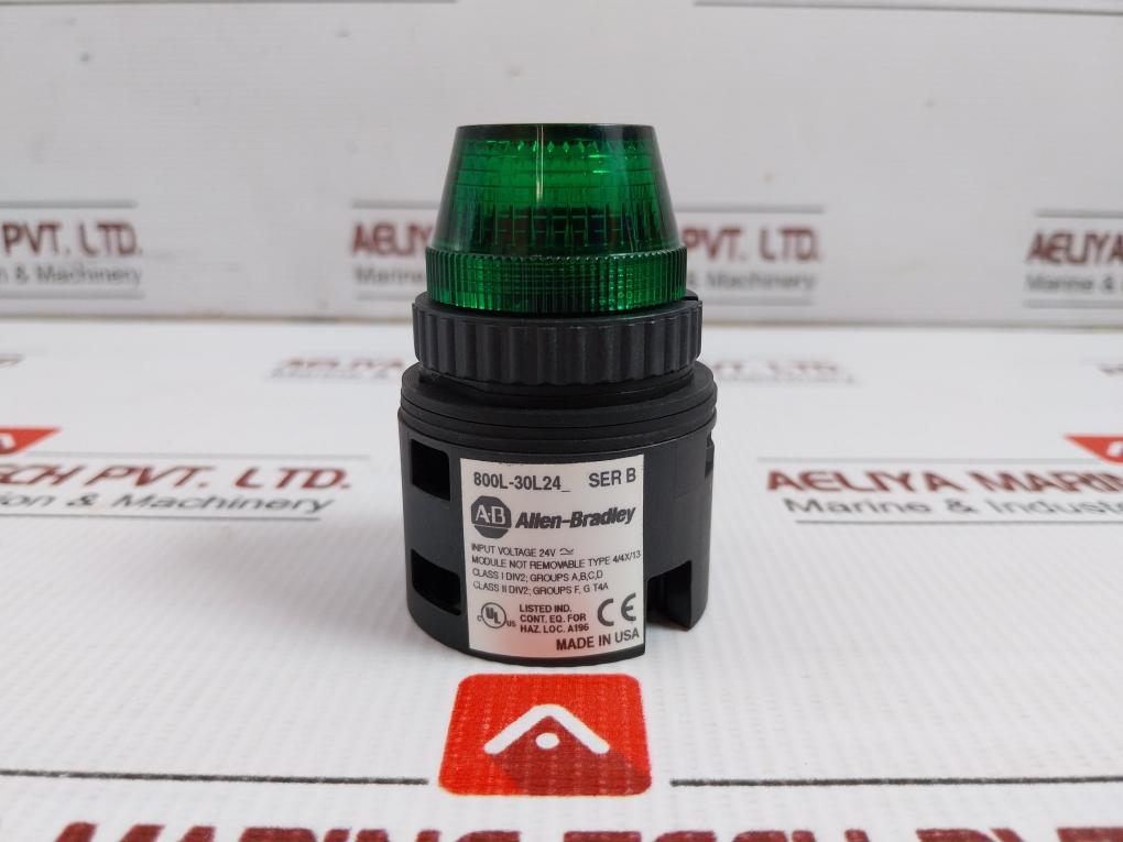 Allen-bradley Led Indicator Pilot Light 24Vac/Dc 800F-n3G 30Mm 800L-30L24G
