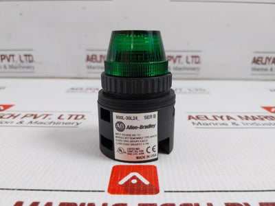 Allen-bradley Led Indicator Pilot Light 24Vac/Dc 800F-n3G 30Mm 800L-30L24G