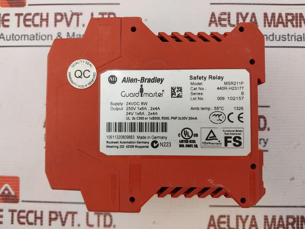 Allen-bradley Msr211P Safety Relay 24Vdc