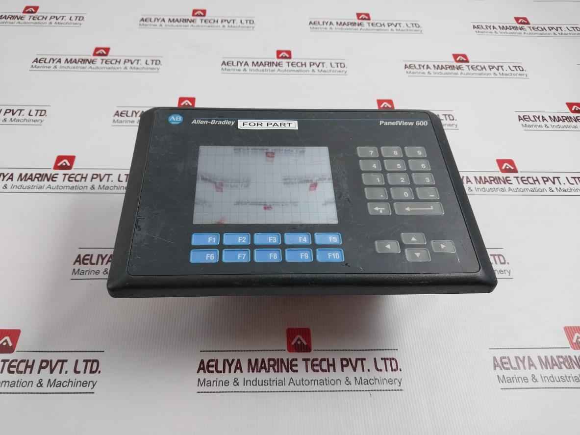 Allen-bradley Panelview 600 Hmi Operator Terminal Panel (not Working)
