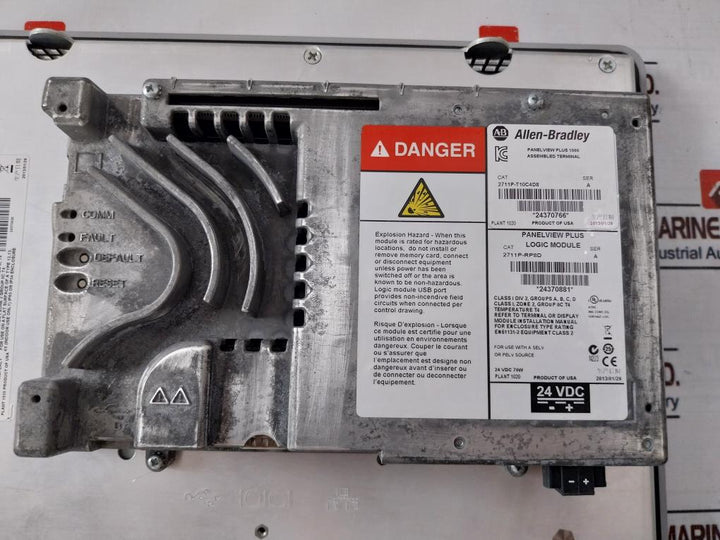 Allen-bradley 2711P-rdt10C Panelview Plus 1000 Color Touch Display Module Ser: A