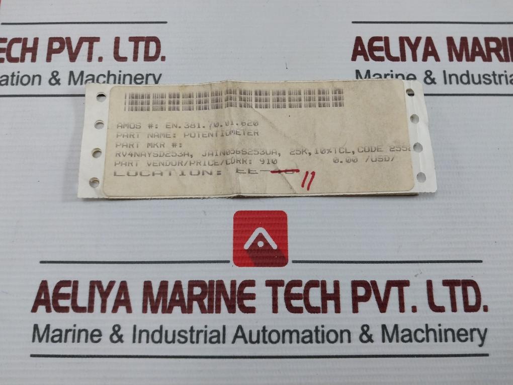 Allen-bradley Rv4Naysd253A Potentiometer Ja1N056S253Ua 25K-ohm G6