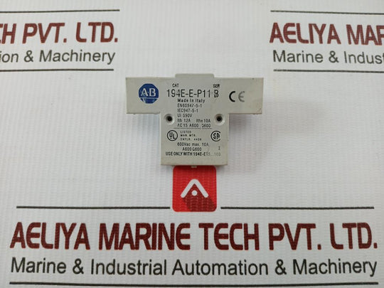 Allen-bradley Ser B Auxiliary Contact Block 194E-e-p11 690V Ac