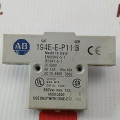 Allen-bradley Ser B Auxiliary Contact Block 194E-e-p11 690V Ac