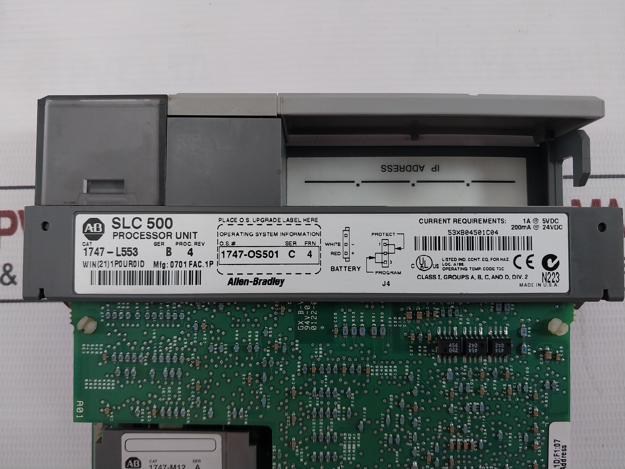 Allen-bradley Slc 500 13-slot Module Rack Controller 1746-a13, 1746-p2,1746-ob32Allen-bradley