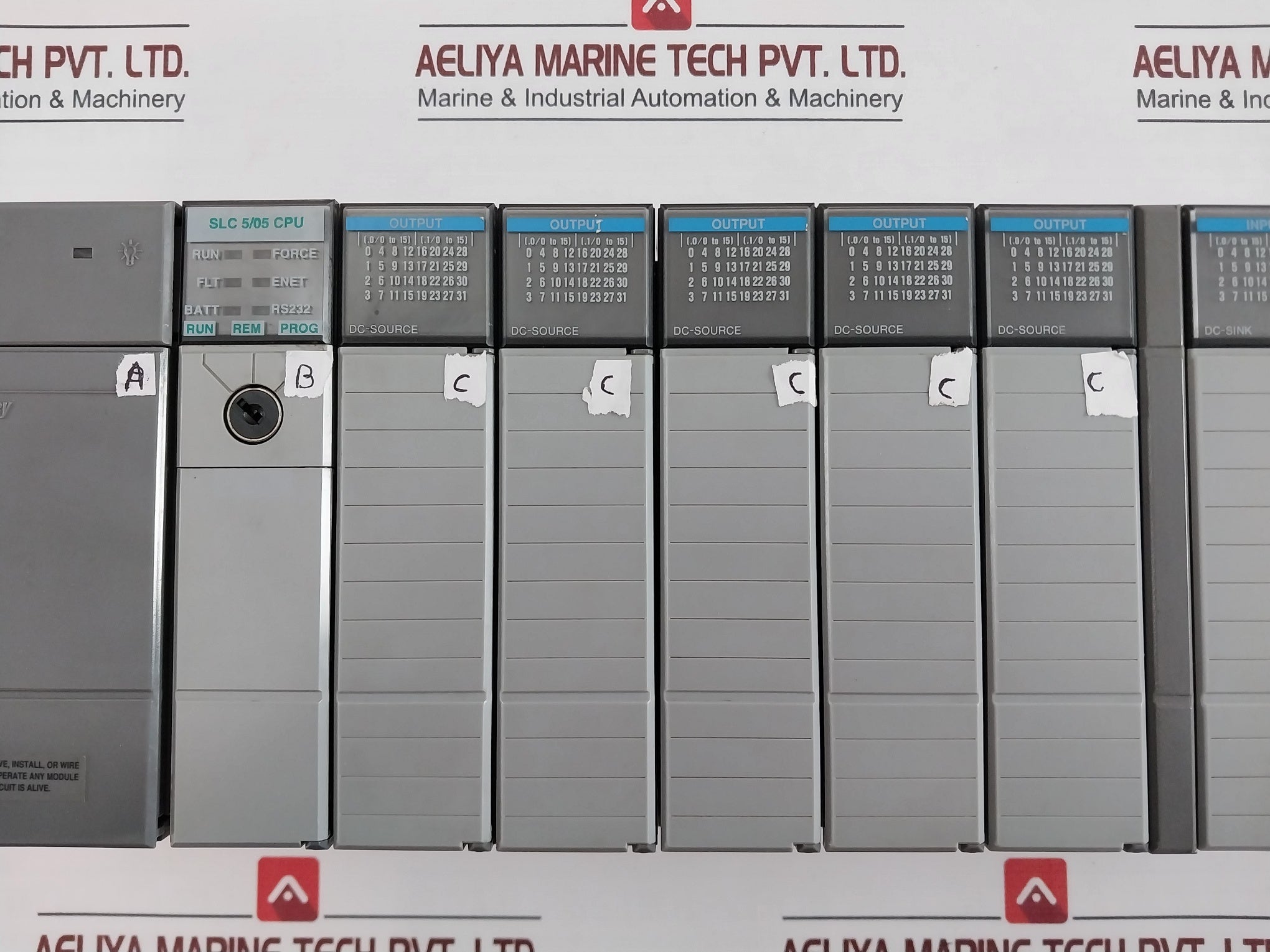 Allen-bradley Slc 500 13-slot Module Rack Controller 1746-a13, 1746-p2,1746-ob32Allen-bradley