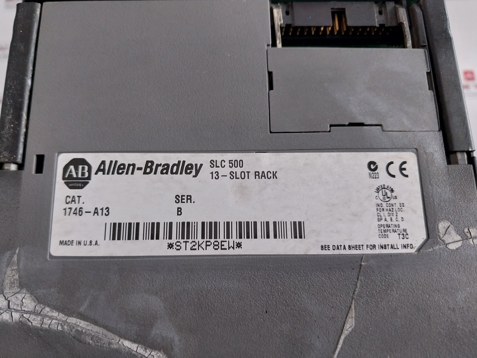 Allen-bradley Slc 500 13-slot Rack Controller Module 1746-a13 1746-p2 1747-l531