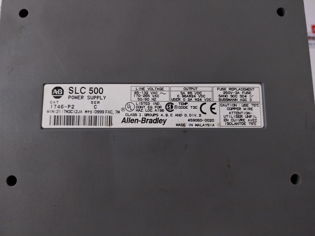 Allen-bradley Slc 500 7-slot Module Rack