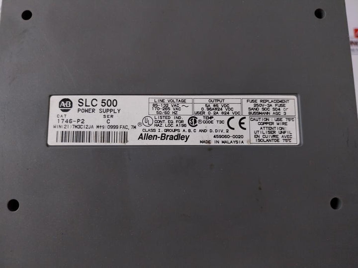 Allen-bradley Slc 500 7-slot Module Rack
