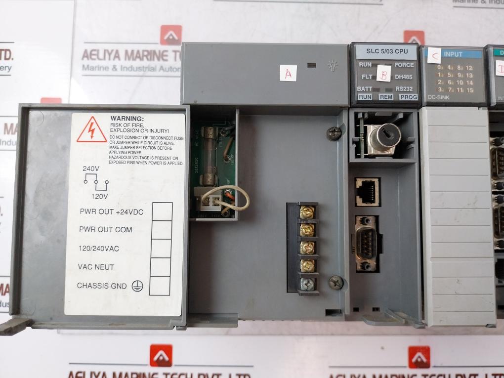 Allen-bradley Slc 500 7-slot Module Rack