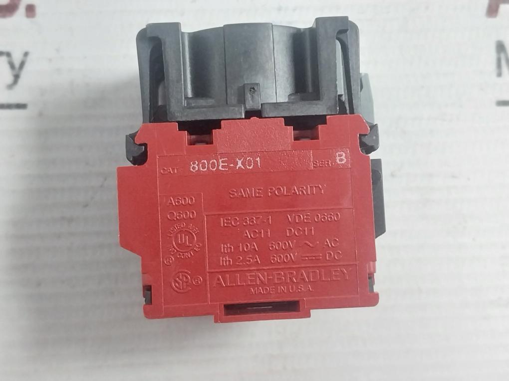Allen-bradley Switch Assembly 800E-x01 10A 600V~Ac