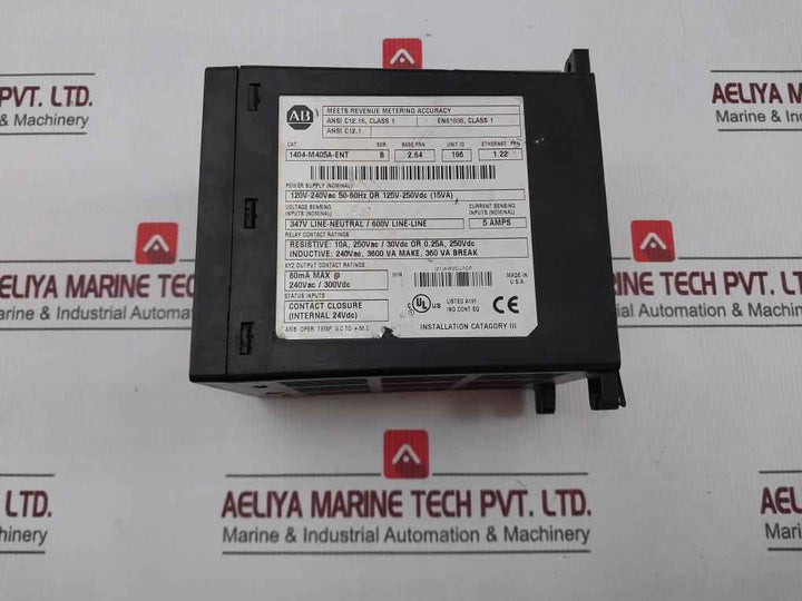 Allen-bradley 1404-m405A-ent Master Module For Power Monitor 50-60Hz Used