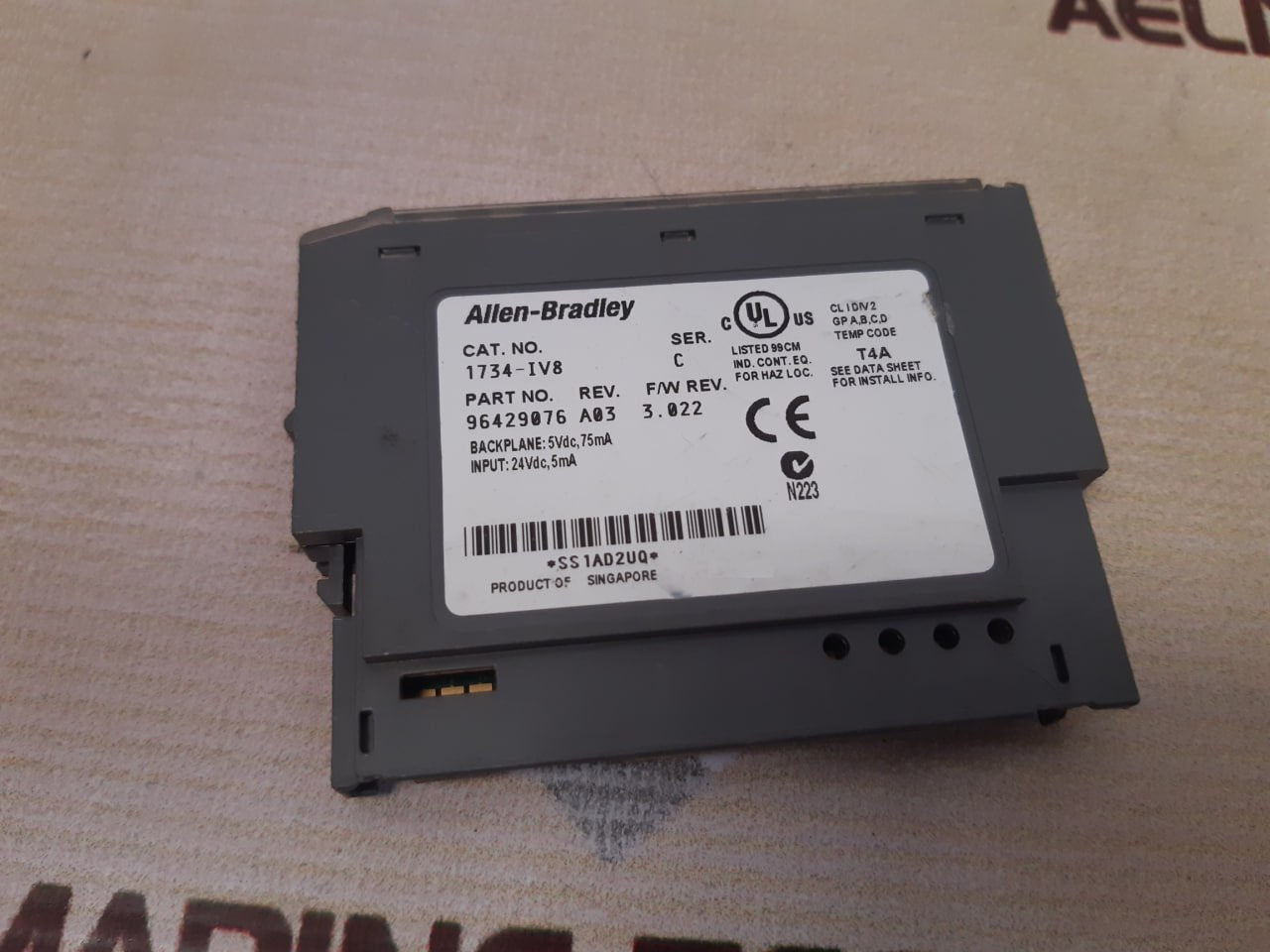 Allen-bradley 1734-iv8 Input Digital Module 96429076 - Aeliya Marine Tech