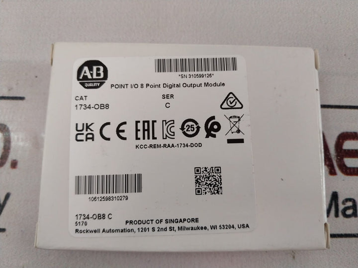Allen-bradley 1734-ob8 Point I/O 8 Point Digital Output Module 24Vdc 1A/24Va
