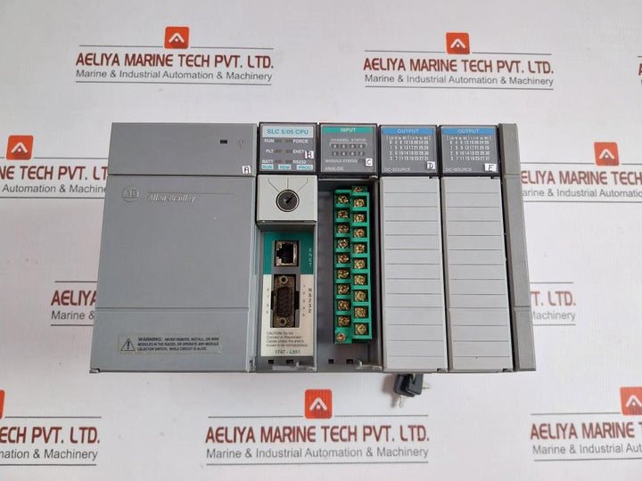 Allen-bradley W/ 1746-p2 Ser C Power Supply 4-slot Rack 1746-a4