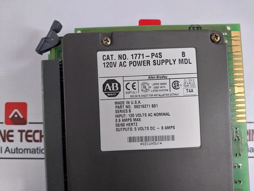 Allen Bradley 1771-A4B B 16 Slot Remote Input Output Chassis Module Rev K03