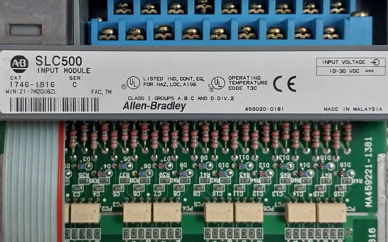 Allen Bradley 1746-ib16 Input Module Series C 3201 10-30 Vdc