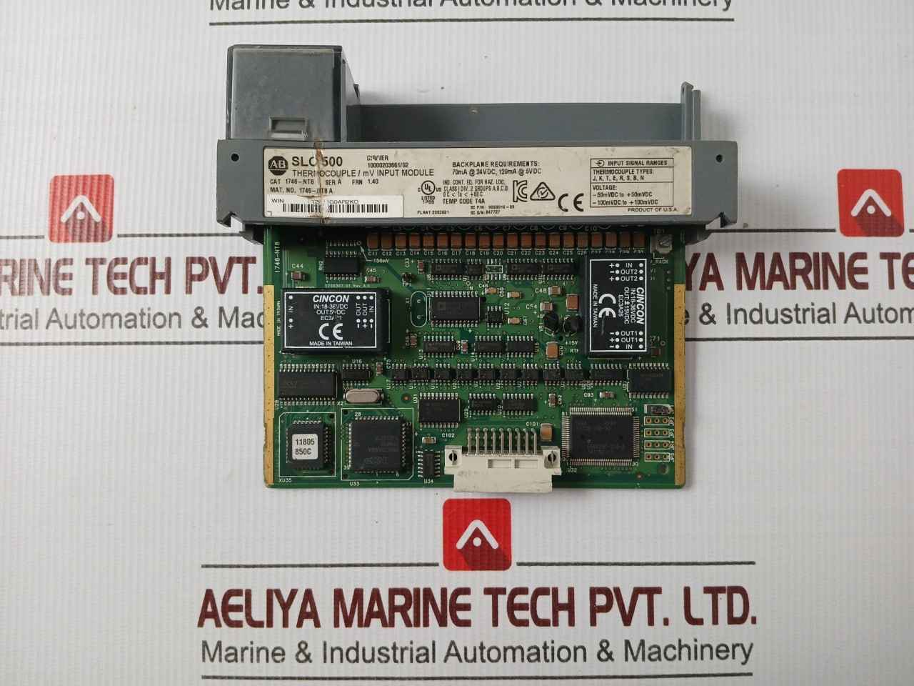 Allen Bradley 1746-nt8 Thermocouple/Mv Input Module 100M Vdc To +100M Vdc