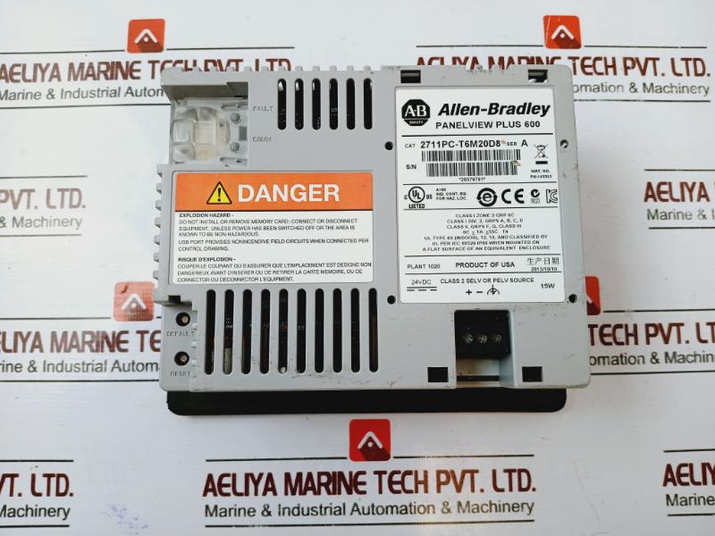 Allen Bradley 2711Pc-t6M20D8 Panelview Plus Compact 24 Vdc