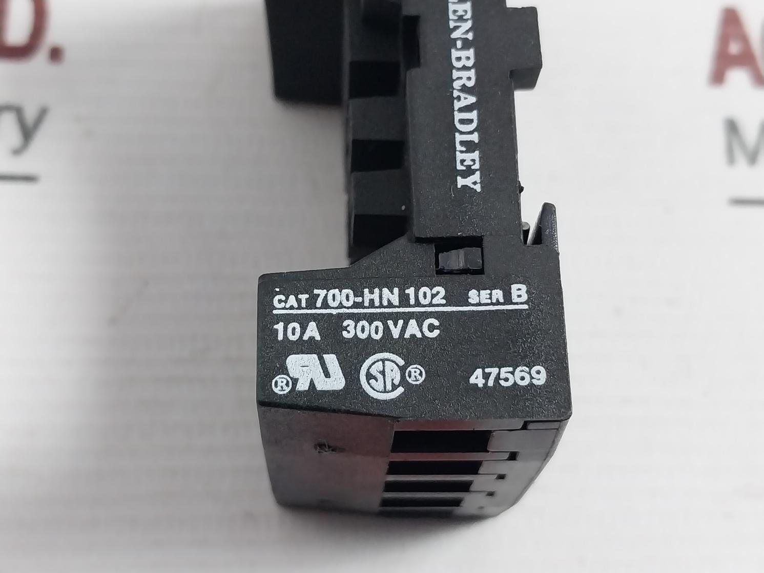 Allen Bradley 700-hn102 Relay Socket 10A 300Vac