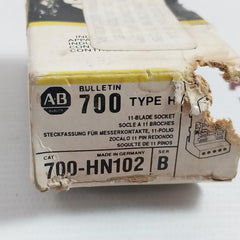 Allen Bradley 700-hn102 Relay Socket 10A 300Vac