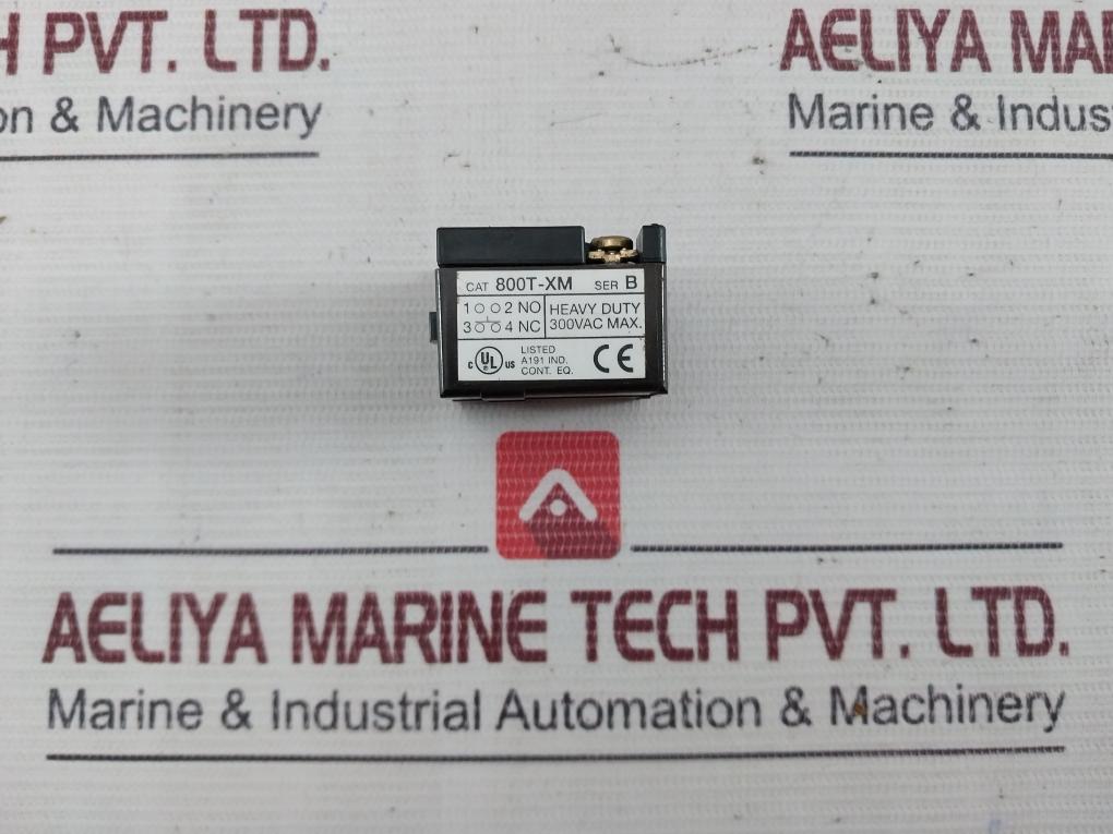 Allen Bradley 800T-xm Contact Block 300Vac Max