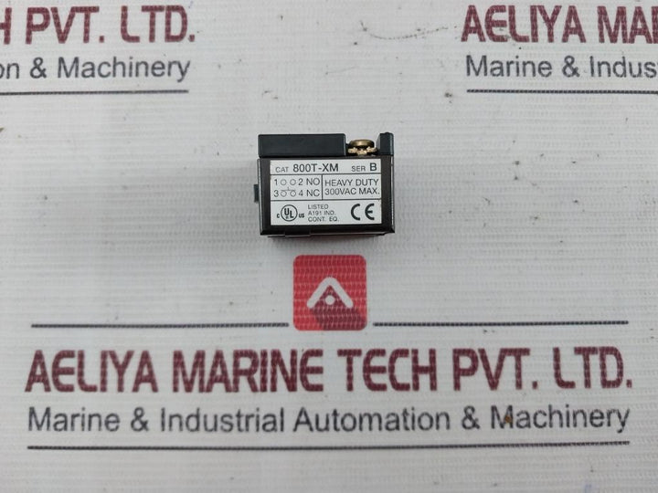 Allen Bradley 800T-xm Contact Block 300Vac Max