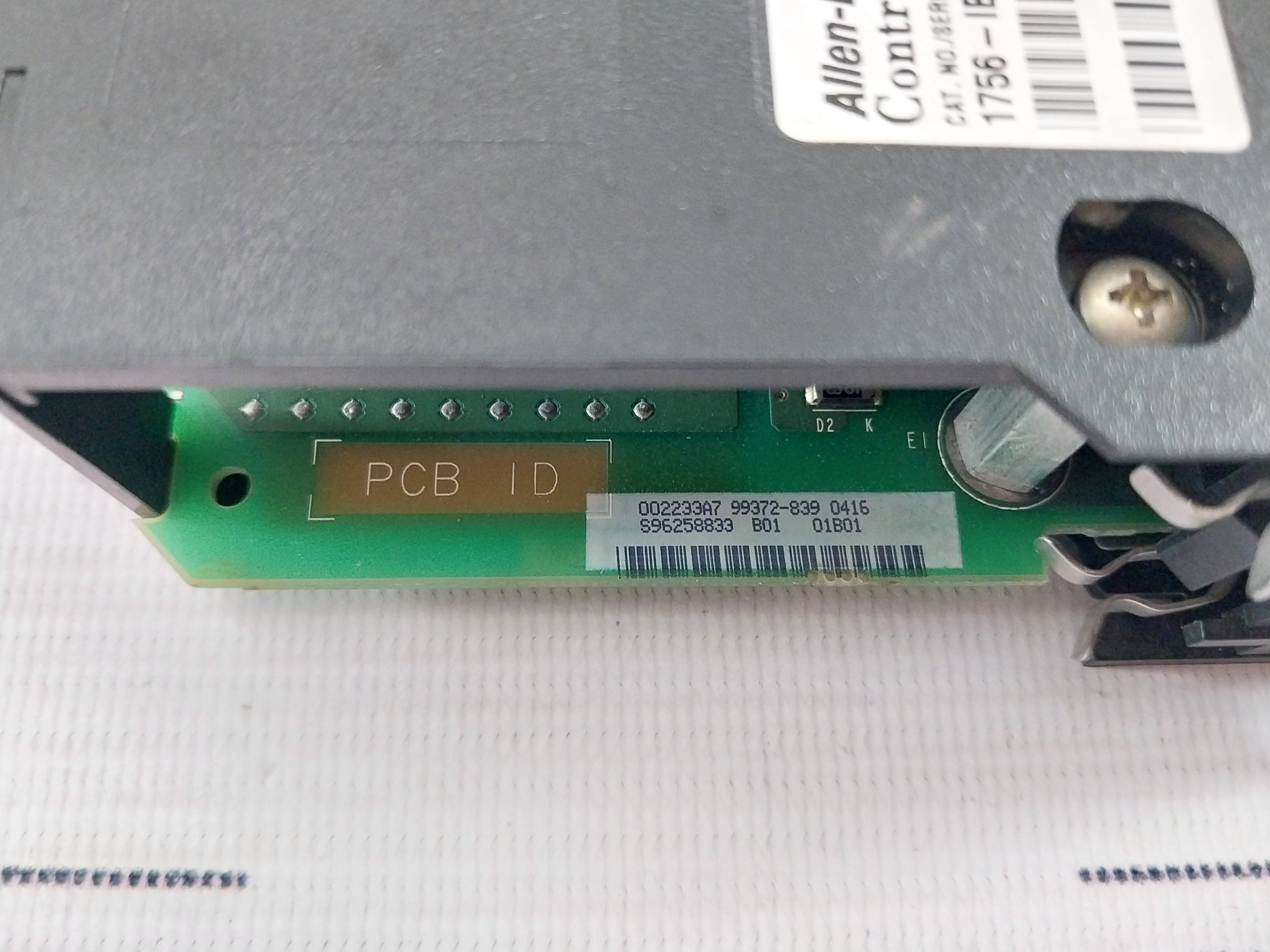 Allen Bradley Controllogix 1756-ib16 Series A Dc Input Module 16Pt 24Vdc Rev G01