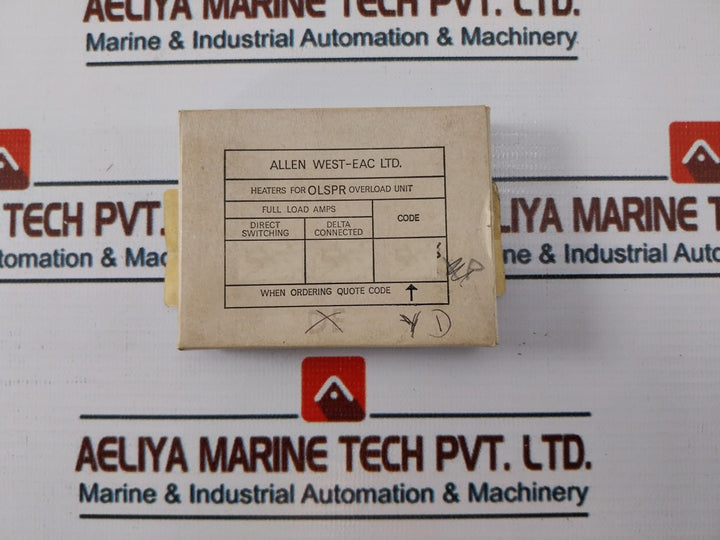 Allen West-eac Olrhyd Overload Relay Heater Pack For Olspr
