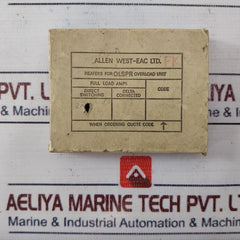 Lot of 2X ALLEN WEST-EAC XS Heaters for OLSPR Overload Unit
