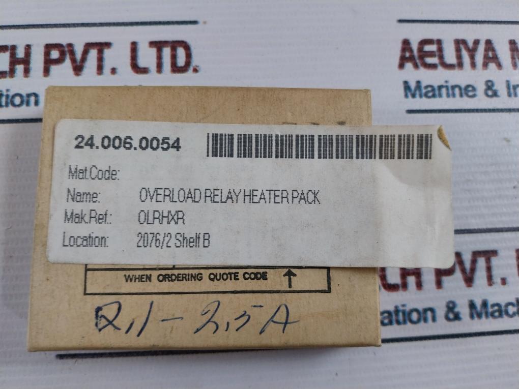 Pack Of 3 Allen West Olrhxr Overload Relay Heater Pack 24.006.0054