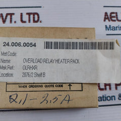Pack of 3 Allen West OLRHXR Overload Relay Heater Pack 24.006.0054