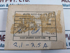Pack of 3 Allen West OLRHXR Overload Relay Heater Pack 24.006.0054