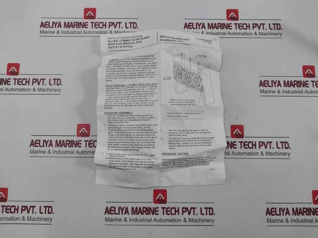 Allied Modular Gas Outlet Station 64-02-5001-p Connect2 500 Series 100 Psig