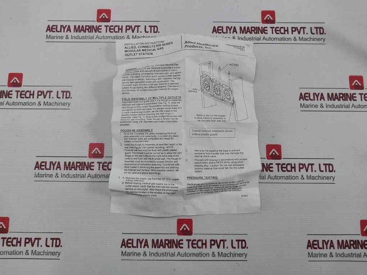 Allied Modular Gas Outlet Station 64-02-5001-p Connect2 500 Series 100 Psig