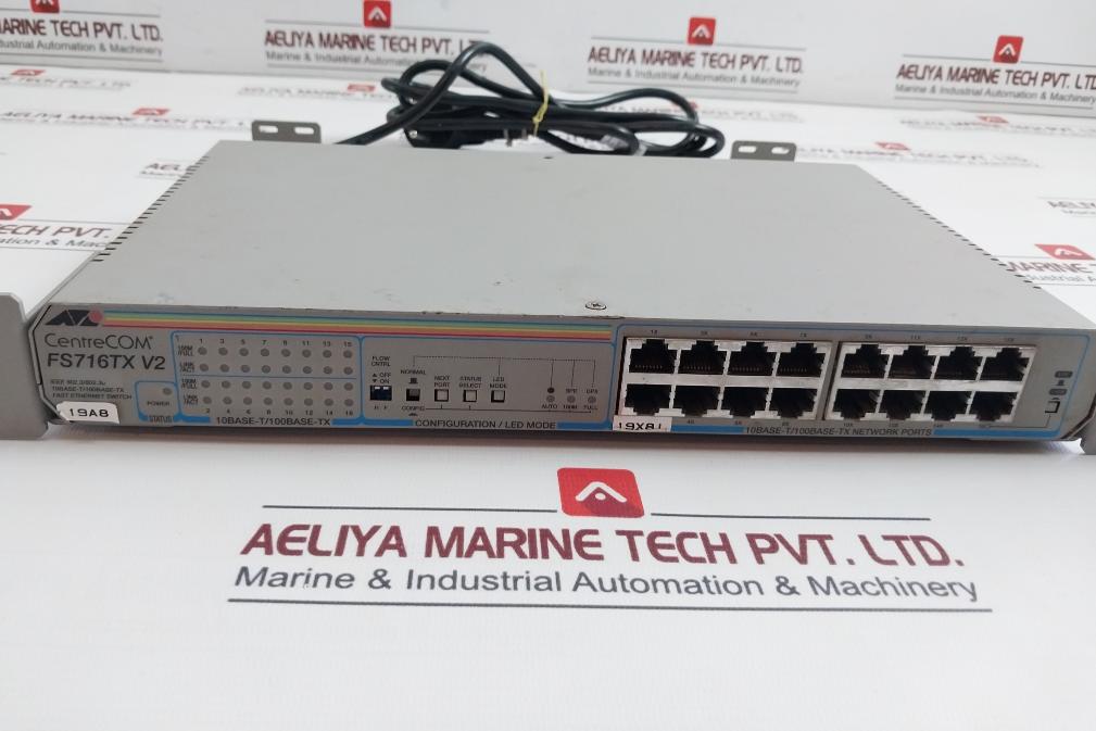 Allied Telesis Centrecom Fs716Tx V2 Fast Ethernet Switch 10Base-t/100Base-tx